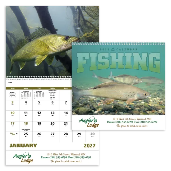 Good Value Fishing - Spiral Calendar - product view 1