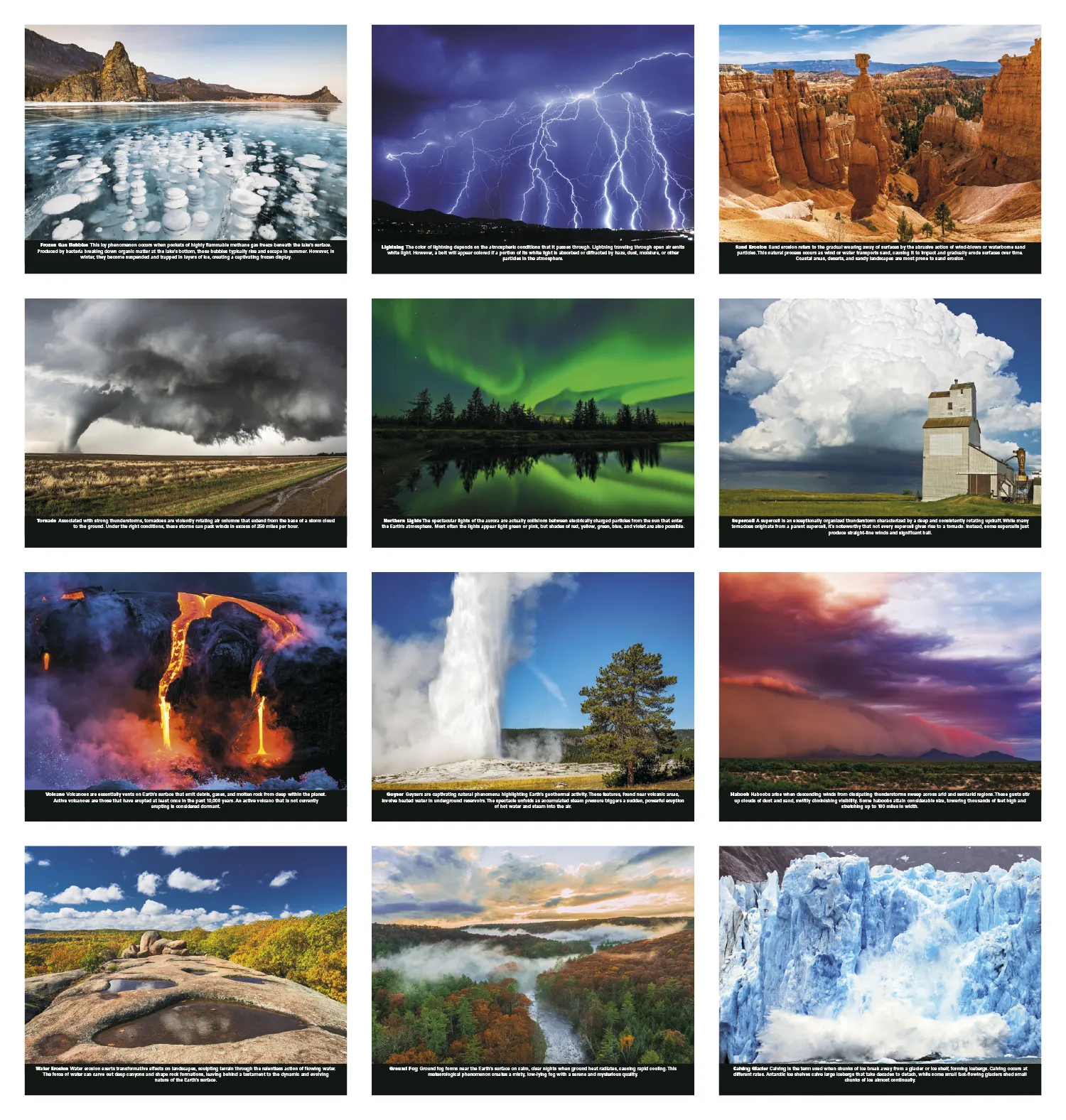 Power of Nature Spiral Wall Calendar FSC Paper - 18.5 x 11 in - product view 18