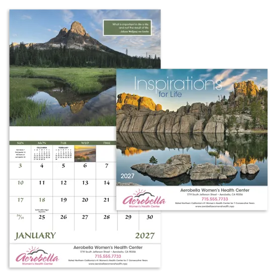 Inspirations for Life Wall Calendar Stapled - 19 x 11 in