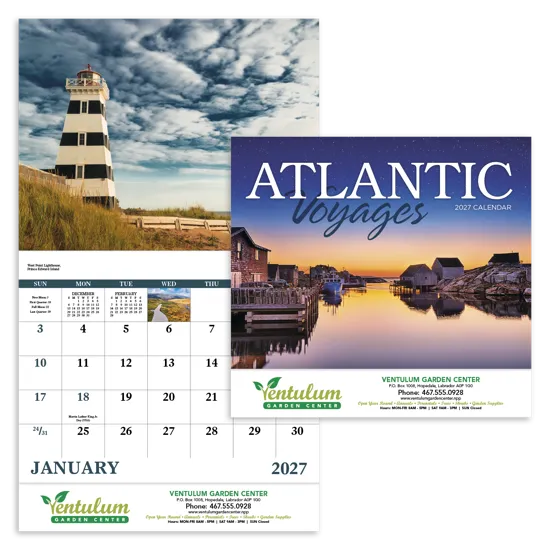 Atlantic Canada Wall Calendar Stapled FSC - 19 x 11 in