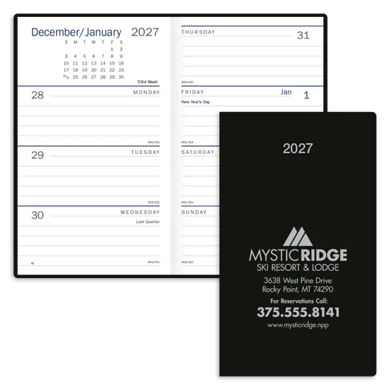 Standard Weekly Pocket Planner Vinyl Cover - 5.9 x 7 in