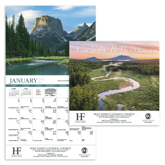 HotLine Products Catholic Reflections Appointment Calendar - Stapled - promotional product with custom logo