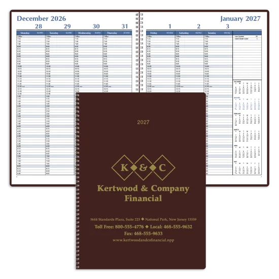 Weekly Time Manager Planner 15 Minute Slots - 11.31 x 17.56 in