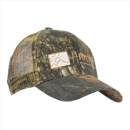 Custom Baseball Cap Camo Mesh Back Cotton Twill (One Size)