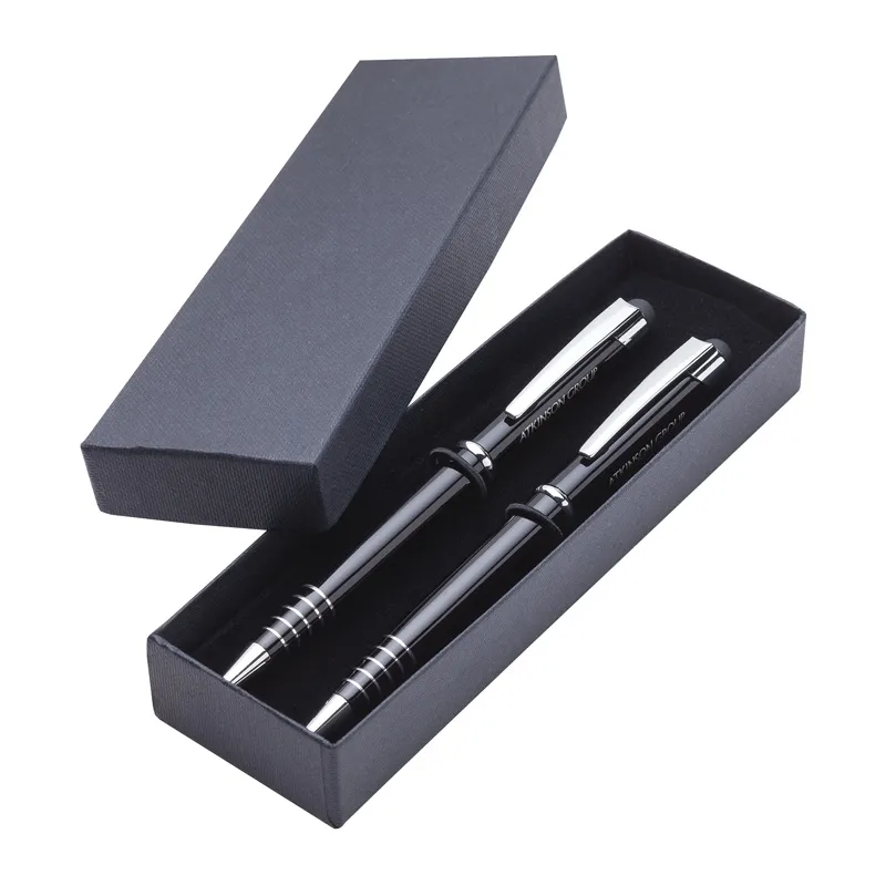 Pen Set with Stylus Ballpoint Mechanical Aluminum Gift Box