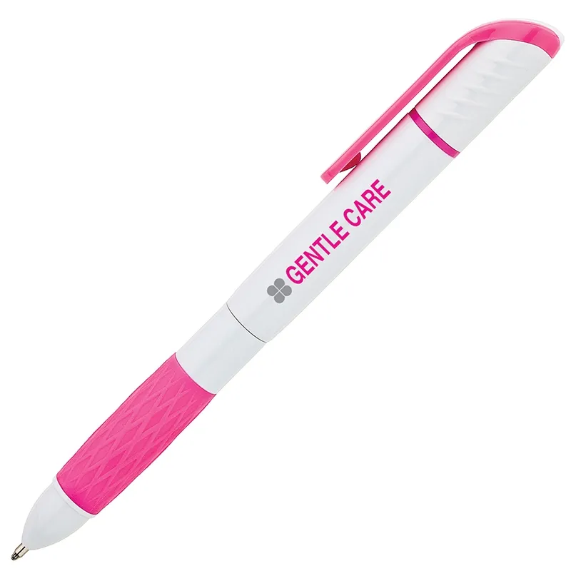 Ballpoint and Highlighter Combo Silicone Grip