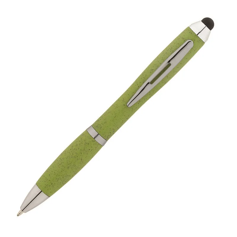 Pen Ballpoint Wheat Straw Twist-Action with Stylus - 5 5/16 in - product view 2
