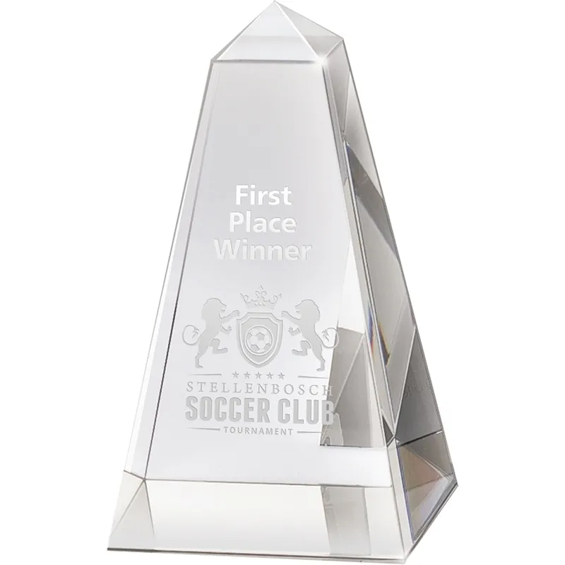 Crystal Award Obelisk Small - 4 3/4 x 2 3/4 in