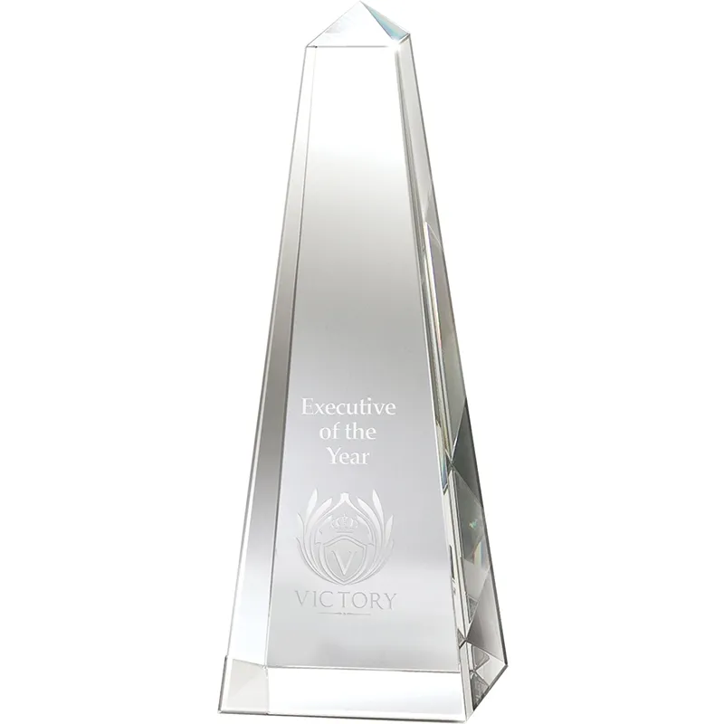 Crystal Award Obelisk Medium - 7 7/8 x 2 3/4 in