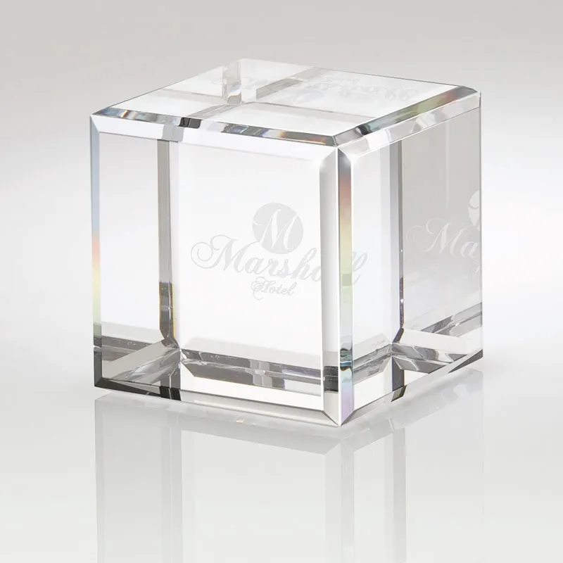 Crystal Block Award Small Square - 2.38 in
