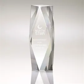 Zyra II Medium Crystal Tower - promotional product with custom logo
