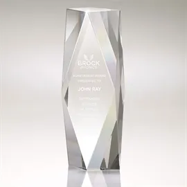 Crystal Tower Award Large Recognition - 3 1/2 x 9 7/8 in