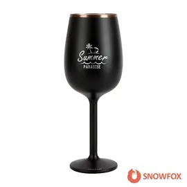 Insulated Wine Glass Stemmed Double Wall Steel - 12 oz