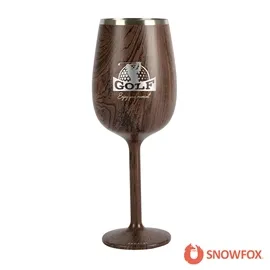 Insulated Wine Glass Stemmed Double Wall Steel - 12 oz - product view 2