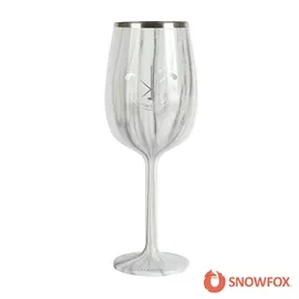 Insulated Wine Glass Stemmed Double Wall Steel - 12 oz - product view 4