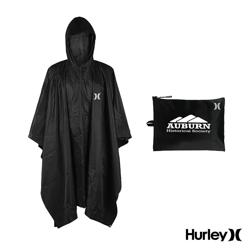 Rain Poncho with Travel Carrier Heat-Sealed Seams