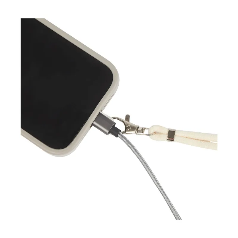 Phone Lanyard Cotton Bamboo Slide Adjustable - 30 in - product view 5