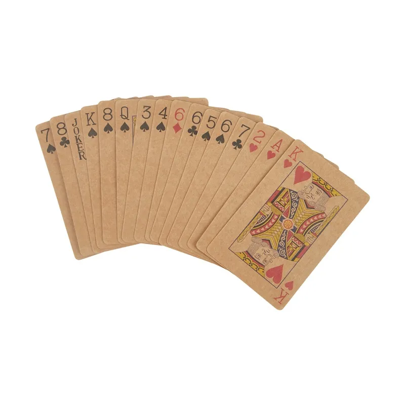Playing Card Set Kraft Paper 2-Pack Cardboard Box - product view 3