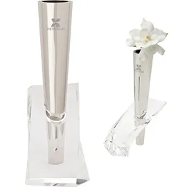 Vase Chrome Acrylic Standing - 6 3/4 in H