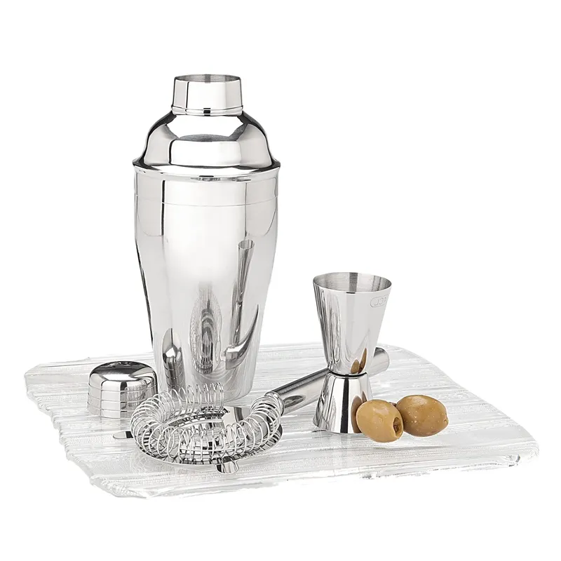 Martini Shaker Set Stainless Steel 3-Piece - 18 oz - product view 4