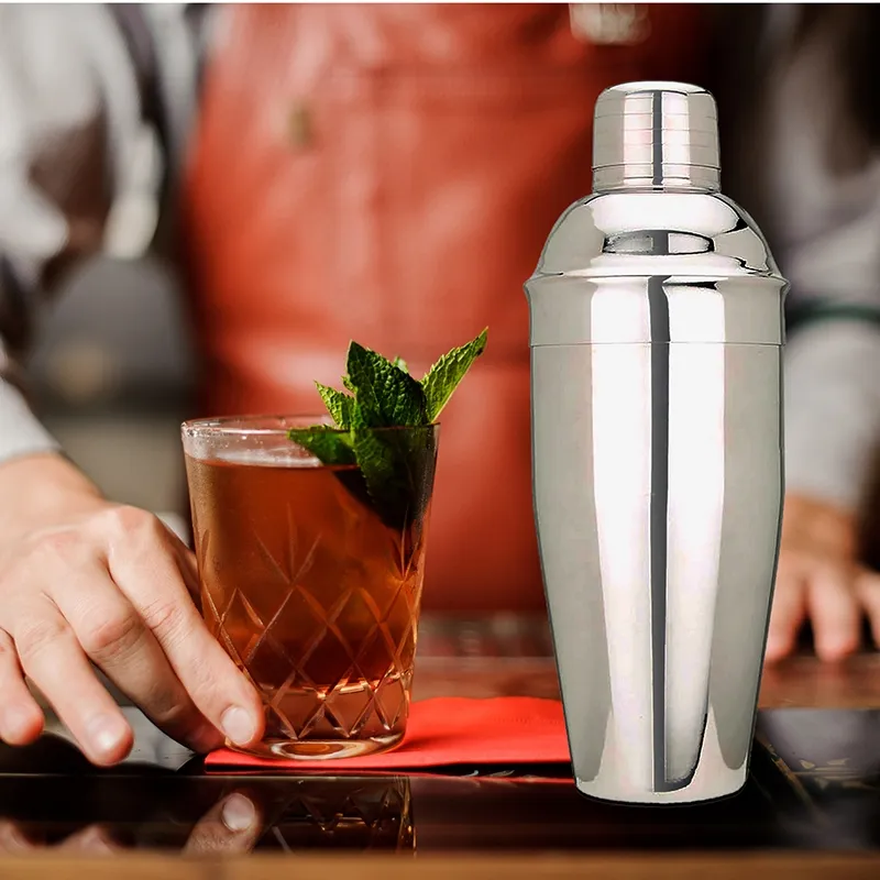 Cocktail Set 7-Piece Bamboo Holder Steel Tools - 19 oz - product view 8