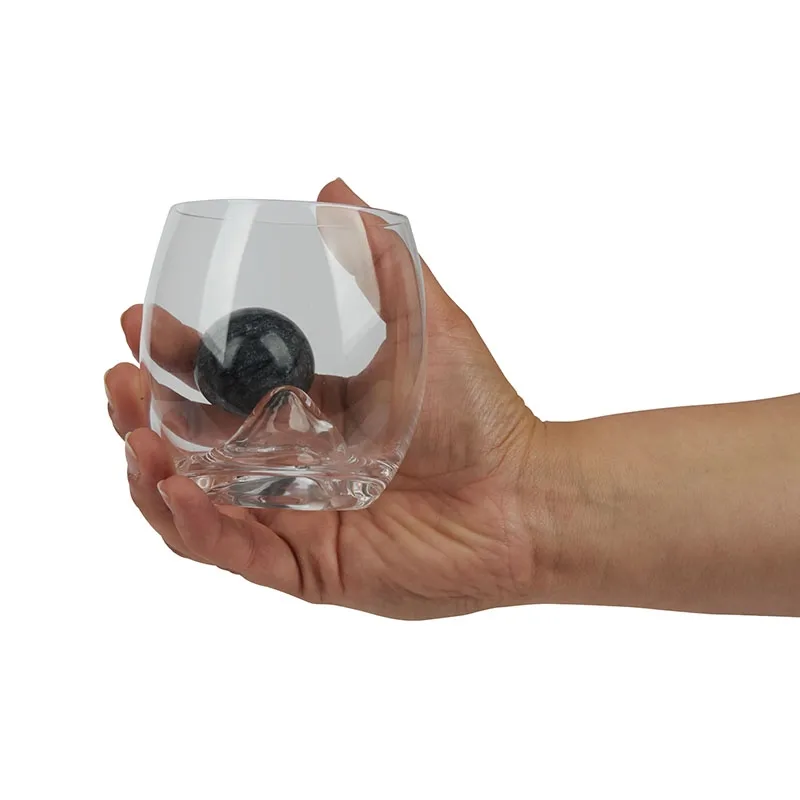 Whiskey Glasses Set with Steel Stones - 5 Piece - product view 6