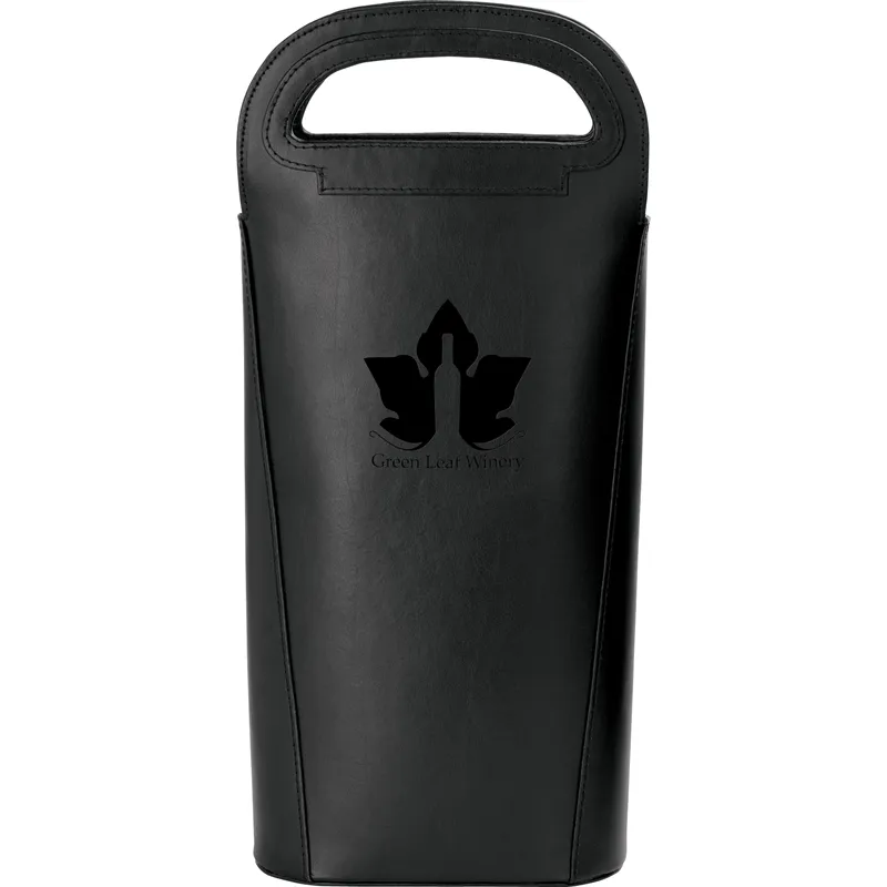 Leather Double Wine Carrier with Separator