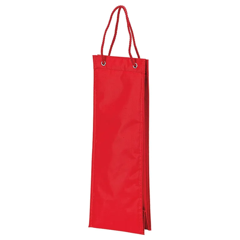Insulated Wine Carrier with Rope Handles - 420D - product view 2