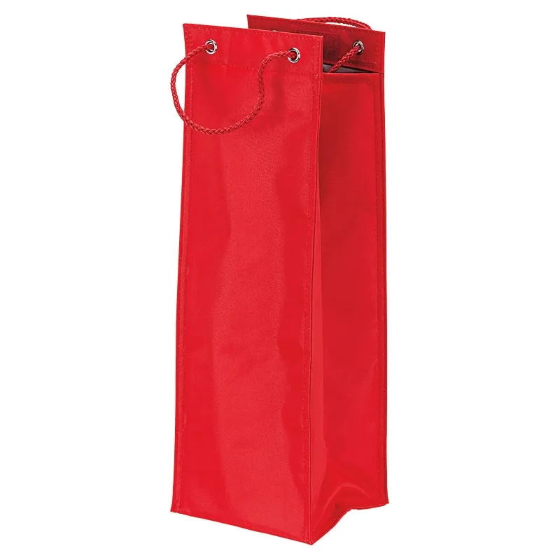 Insulated Wine Carrier with Rope Handles - 420D - product view 4