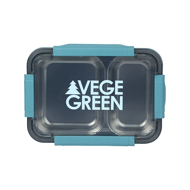 Food Container with Steel Tray and Locks - 32 oz