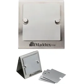 Steel Coaster Set with Stand 6-Piece - 4 x 4.5 in