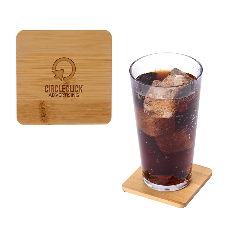 Coaster Bamboo Square with Protective Feet - 3.5 in - product view 8