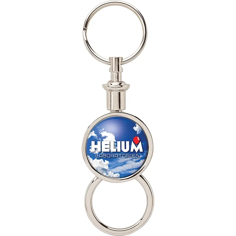 Custom Keychains Separating Chrome Pull-Out - 4 in
