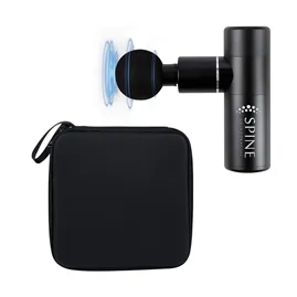 Massage Gun Set Aluminum 4-Head Electric - 7 1/4 in