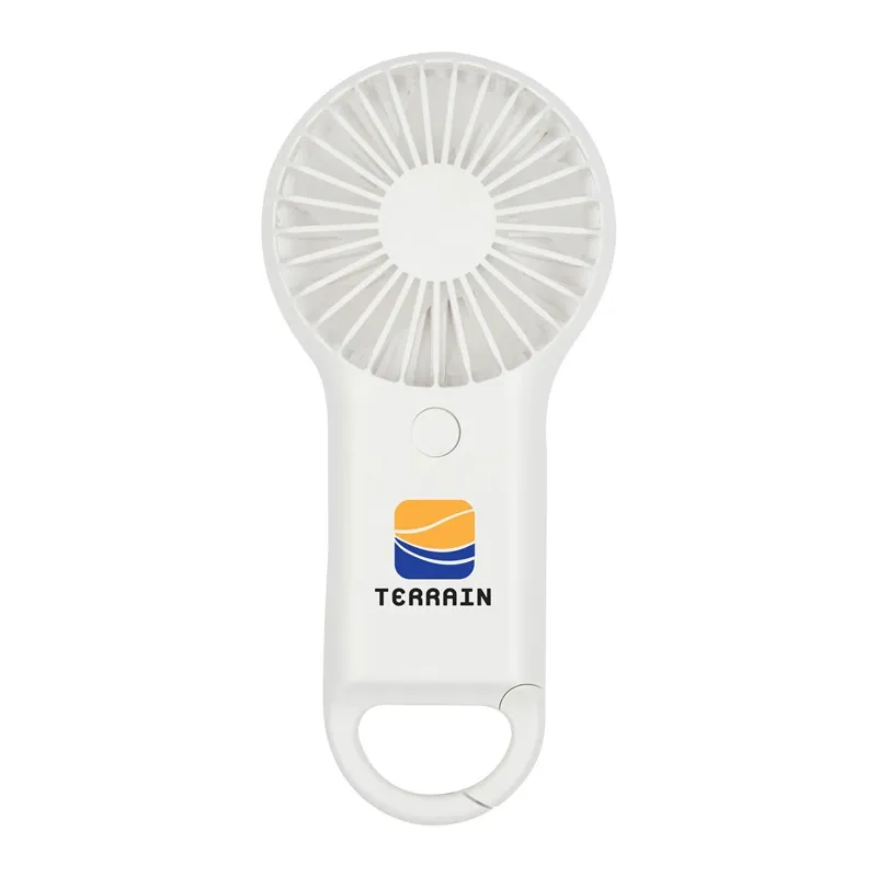 Portable Hand Fan 3-Speed Carabiner Clip - 6 7/8 in