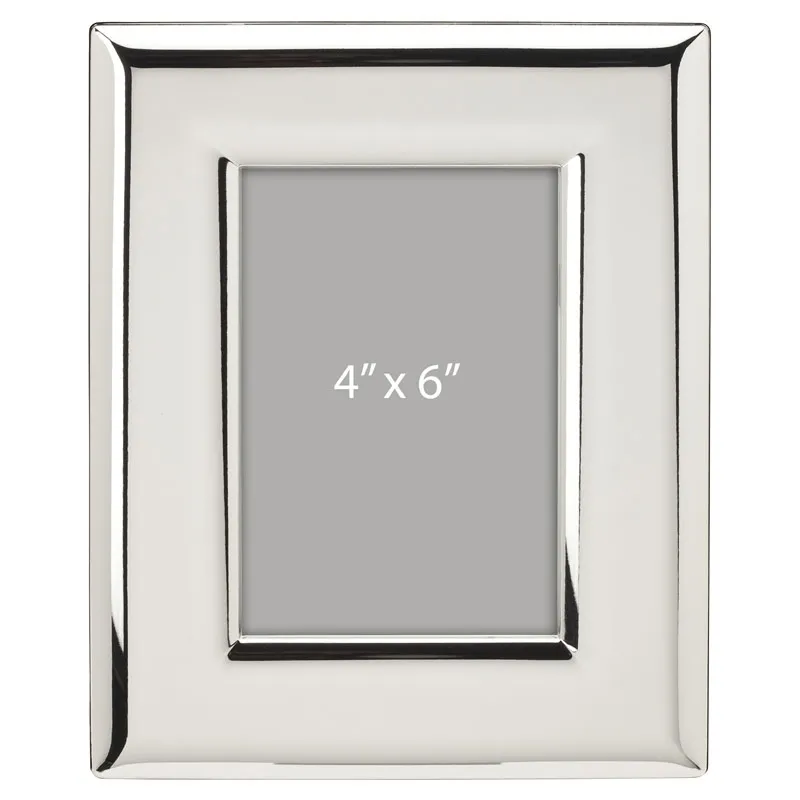 Photo Frame Chrome Plated Metal - 4 x 6 in - product view 2
