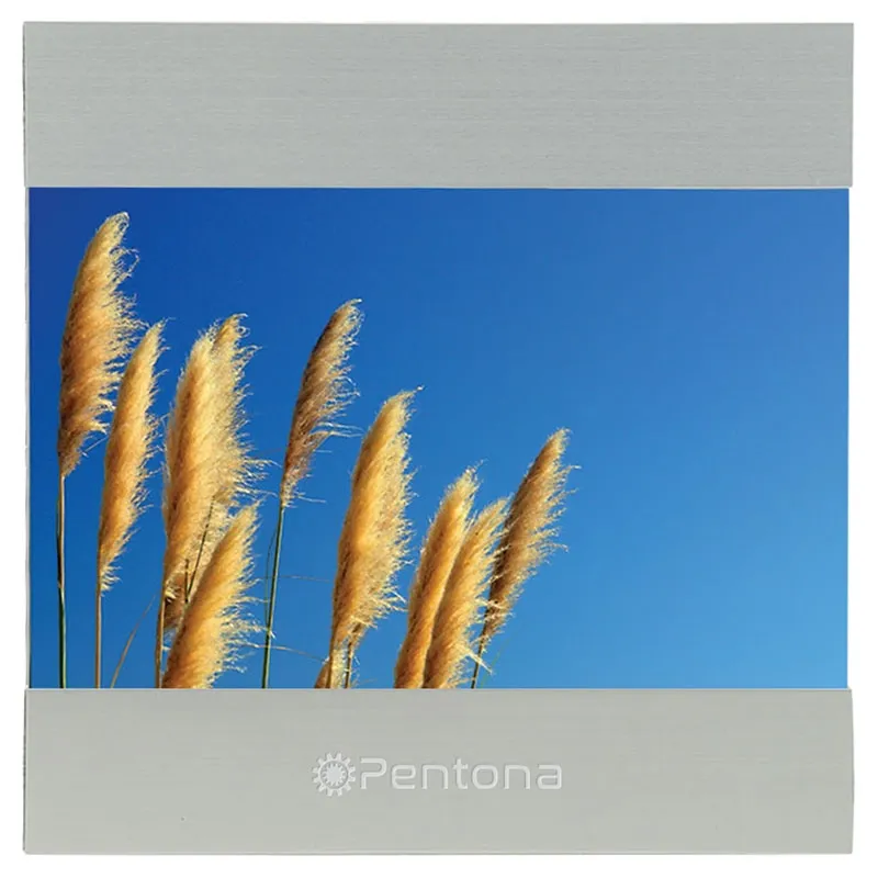 Photo Frame Aluminum with Horizontal Borders - 7 x 5 in