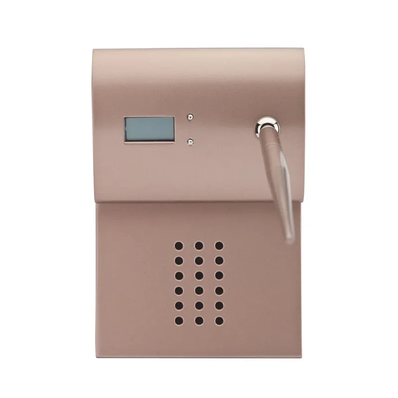 Digital Clock Pen Stand Metal Desktop Organizer