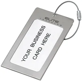 Navigor Series Steel Luggage Tag - promotional product with custom logo