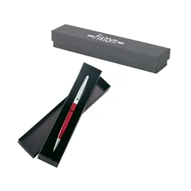 Gift Box Black Two Piece Single Pen - 6.75 x 1.38 x 1 in