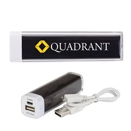 Mobile Power Bank Clear Case with Color Interior - 2200mAh