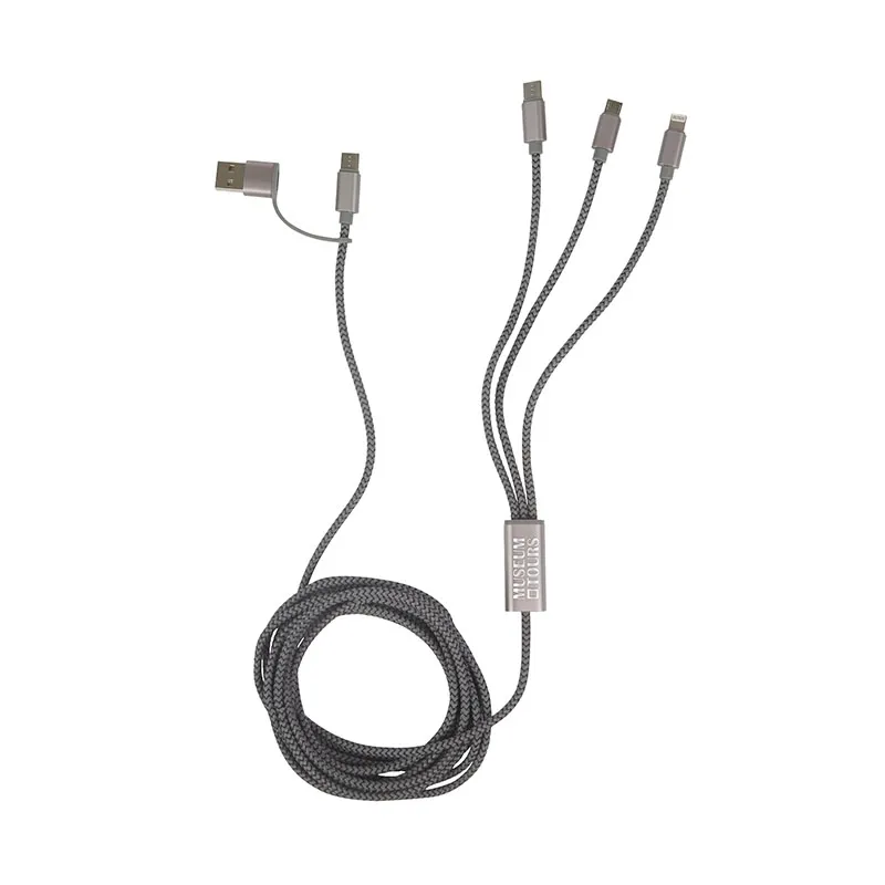 Charging Cable 5-in-1 RPET Braided Extra Long - 9 ft