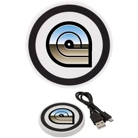 Wireless Charging Pad with Silicone Accent Ring - 2.75 in