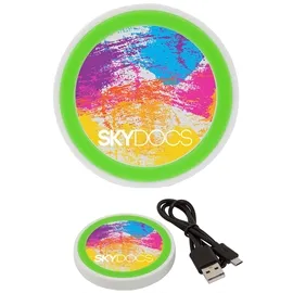 Wireless Charging Pad with Silicone Accent Ring - 2.75 in - product view 2