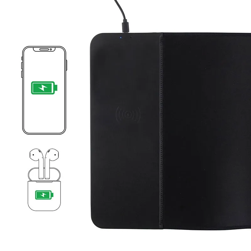 Wireless Charging Mouse Pad 10W Neoprene - 30 x 12 in - product view 5