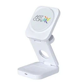 Wireless Charging Station 3-in-1 15W Foldable ABS