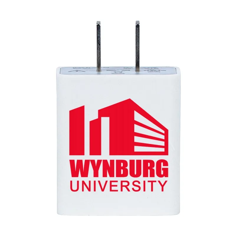 USB Wall Charger 2A UL Listed ABS - 1.6 x 2.4 in