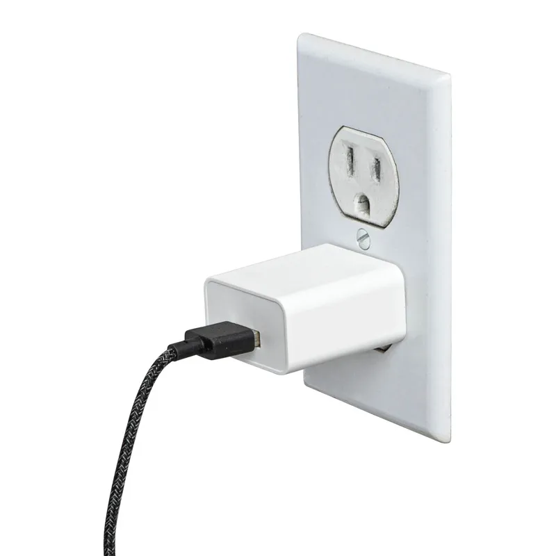 USB Wall Charger 2A UL Listed ABS - 1.6 x 2.4 in - product view 5