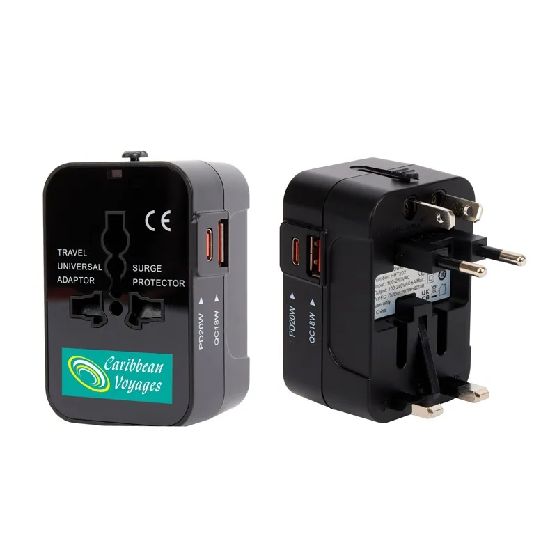 Universal Travel Adapter All-in-One ABS - 2 x 3.25 in - product view 8
