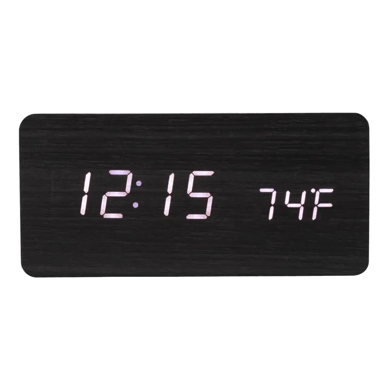 Wireless Charging Speaker Clock Wood 3W - 6 x 2.9 in - product view 2